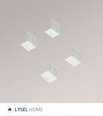 weiß Vorschau SET - Befestigungswinkel LYSEL HOME #1W weiß