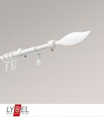 weiß Vorschau Lysel - SET Flammendesign Stange Ø 13/16mm #1W weiß