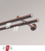 bronze Vorschau Lysel - SET Opal Innenlauf 160cm 2 Lauf Doppel-Kombiträger offen mit Endstücke Kappe in Bronze #1W bronze