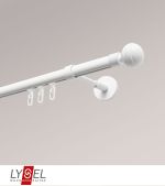 weiß Vorschau Lysel - SET Opal Innenlauf 200cm Träger geschlossen mit Endstücke Kugel in Weiß #1W weiß