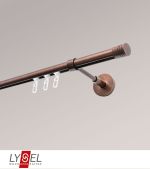 bronze Vorschau Lysel - SET Opal Innenlauf 200cm Träger geschlossen mit Endstücke Zylinder in Weiß #1W bronze