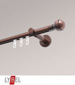 bronze Vorschau Lysel - SET Opal Innenlauf 200cm Träger offen mit Endstücke Kugel in Weiß #1W bronze