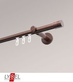 bronze Vorschau Lysel - SET Opal Innenlauf 200cm Träger offen mit Endstücke Zylinder in Weiß #1W bronze