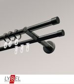 titan Vorschau Lysel - SET Opal Mix 200cm 2 Lauf Doppel-Kombiträger offen mit Endstücke Kappe in Weiß #1W titan