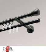 titan Vorschau Lysel - SET Opal Mix 200cm 2 Lauf Doppel-Kombiträger offen mit Endstücke Konus in Weiß #1W titan