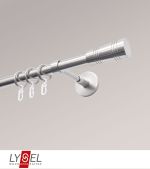 edelstahl-optik Vorschau Lysel - SET Opal 160cm Träger geschlossen mit Endstücke Cone in Edelstahl-Optik #1W edelstahl-optik
