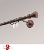 bronze Vorschau Lysel - SET Opal 160cm Träger geschlossen mit Endstücke Konus in Weiß #1W bronze