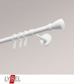 weiß Vorschau Lysel - SET Opal 160cm Träger geschlossen mit Endstücke Konus in Weiß #1W weiß