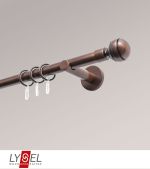 bronze Vorschau Lysel - SET Opal 160cm Träger offen mit Endstücke Kugel in Weiß #1W bronze