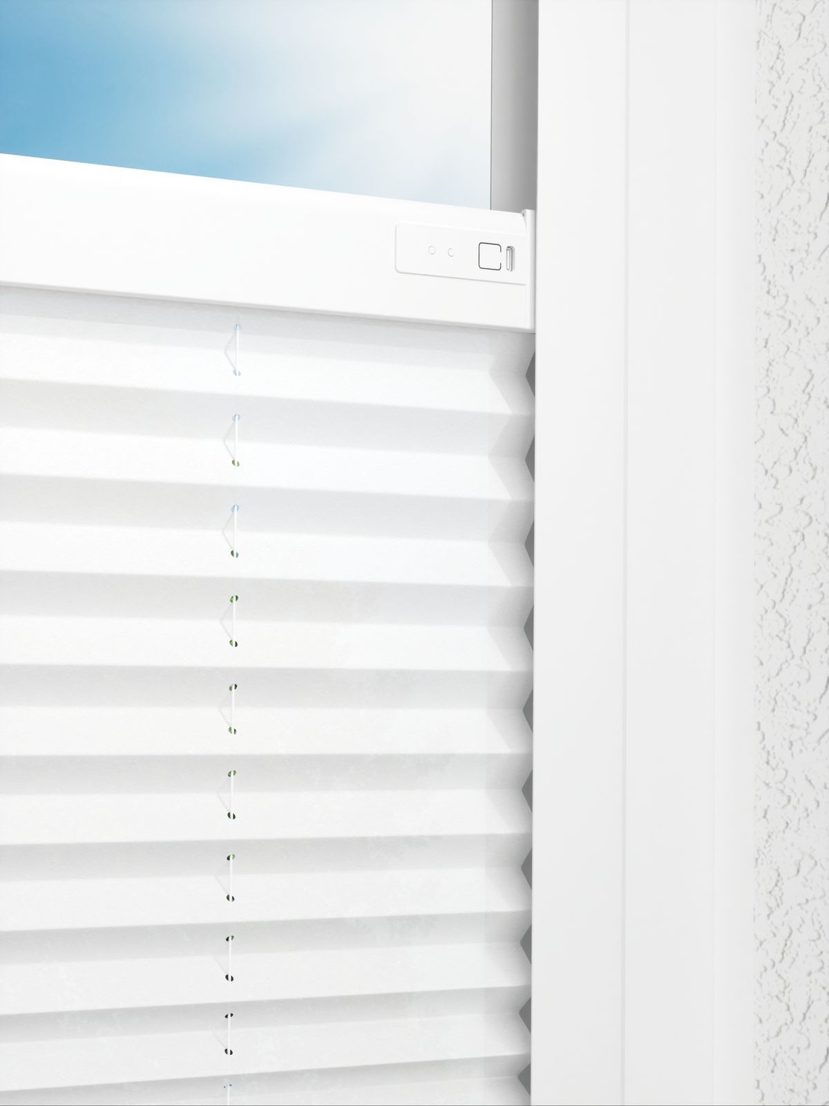 Detailansicht LYSEL HOME Plissee 205A Oliv Krepp