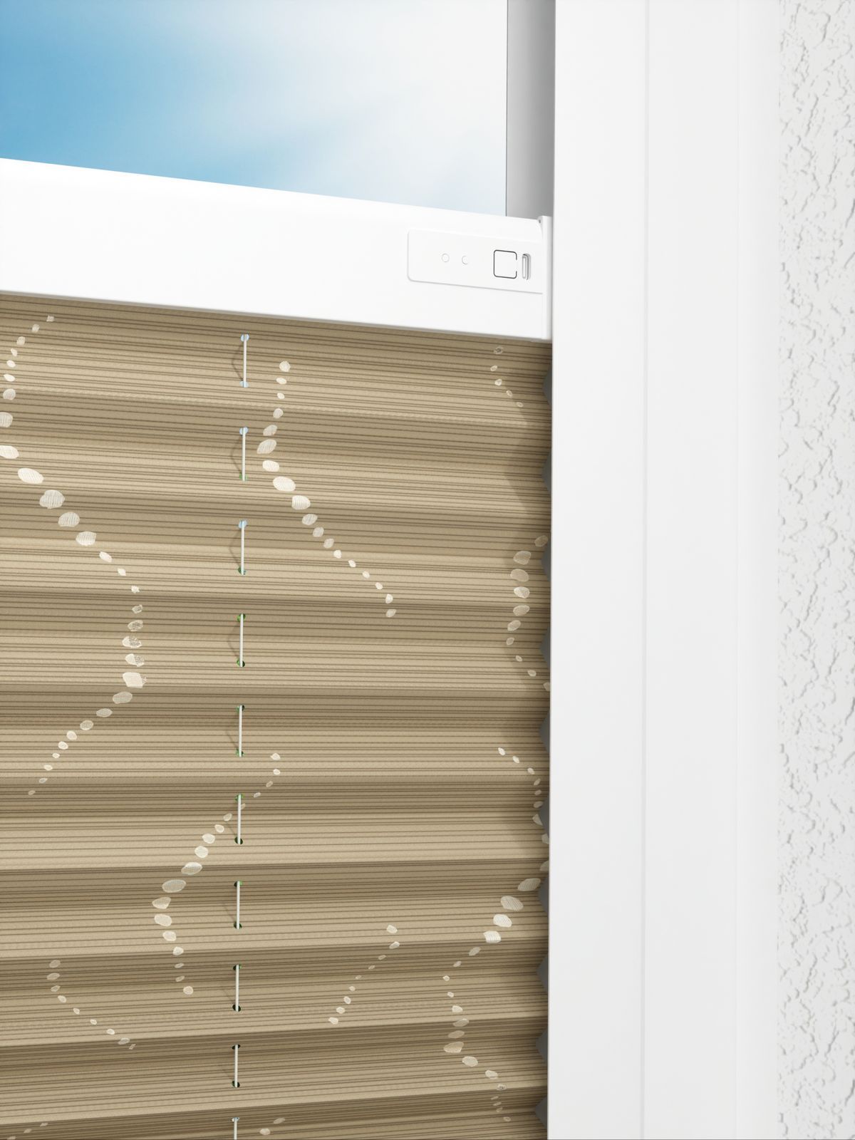 Detailansicht LYSEL HOME Plissee 318A Whirl Pattern