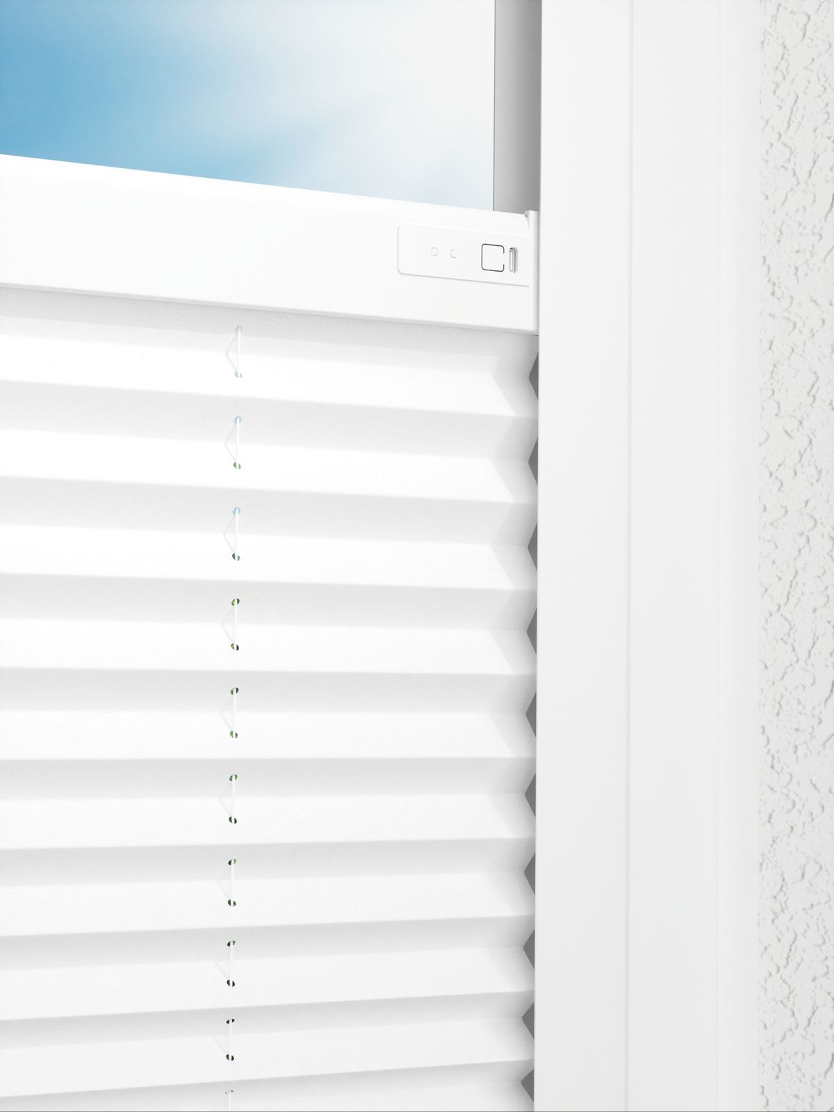 Detailansicht LYSEL HOME Plissee 205B Oliv Krepp