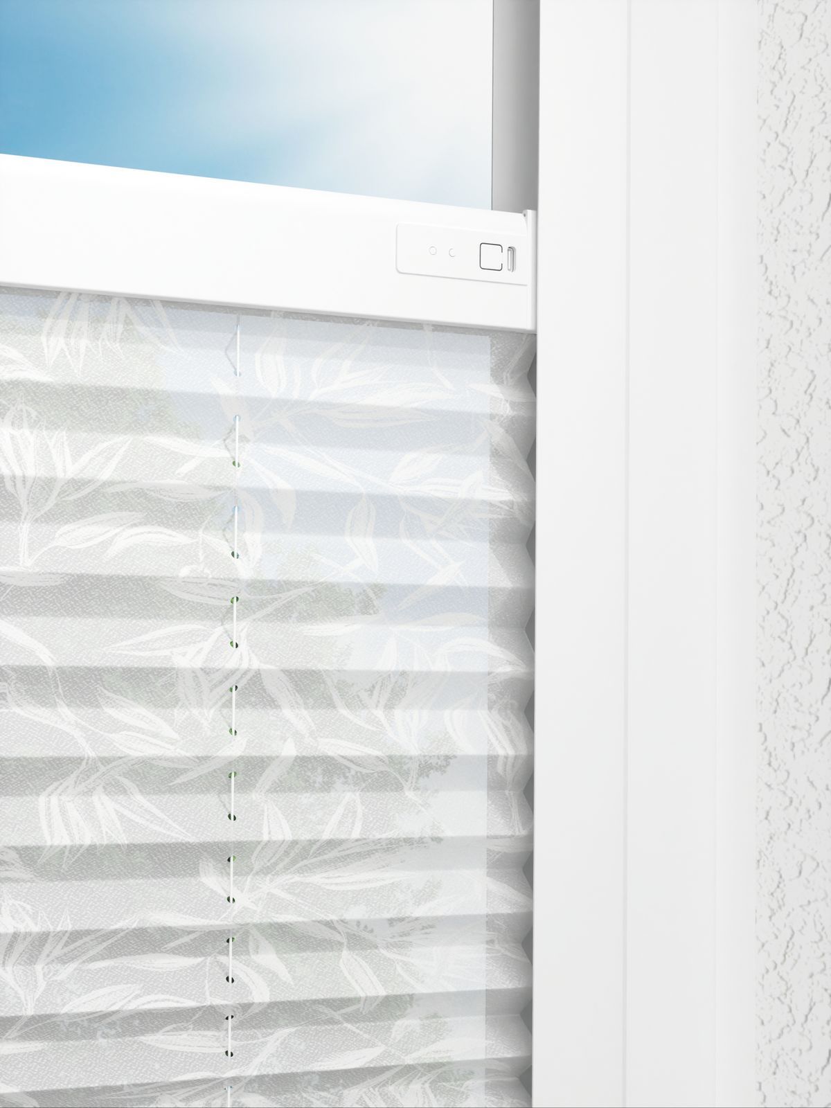 Detailansicht LYSEL HOME Plissee 329A Flora Soft