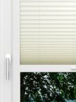 LYSEL HOME Plissee 140A Oliv Krepp Pearl Smart Frame Fensteransicht