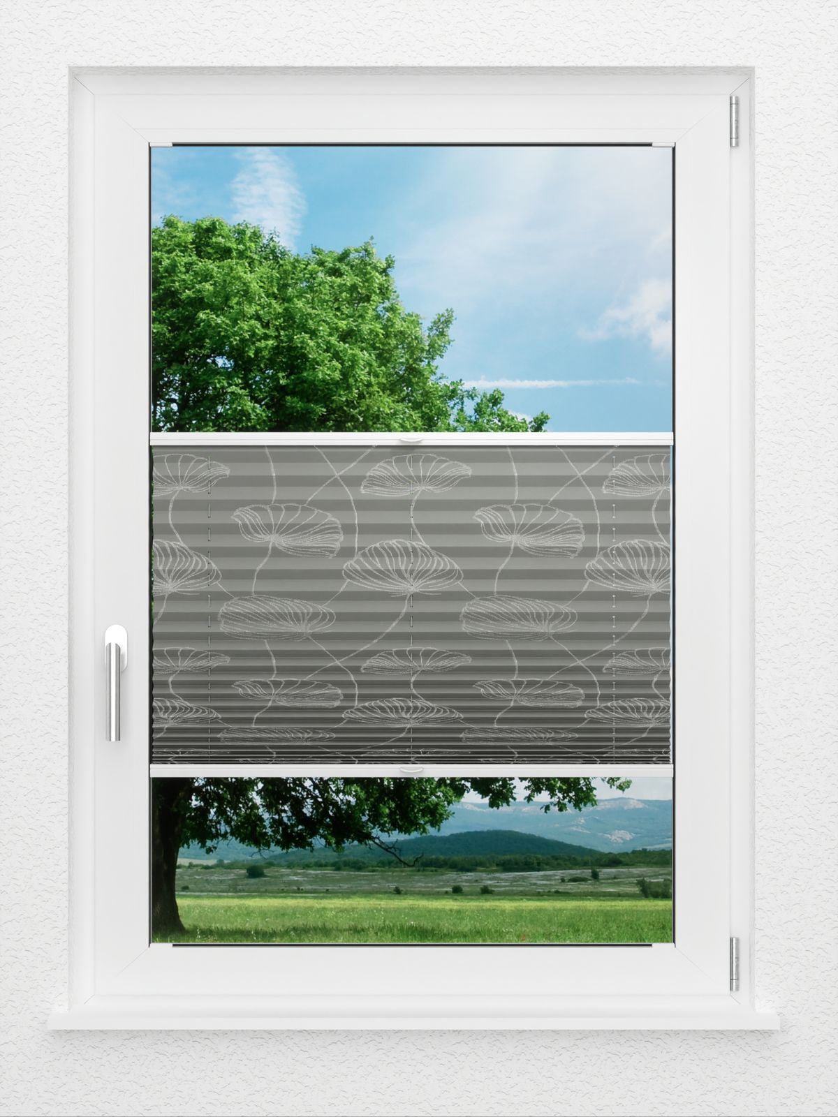 Detailansicht LYSEL HOME Plissee 322A Flora Print