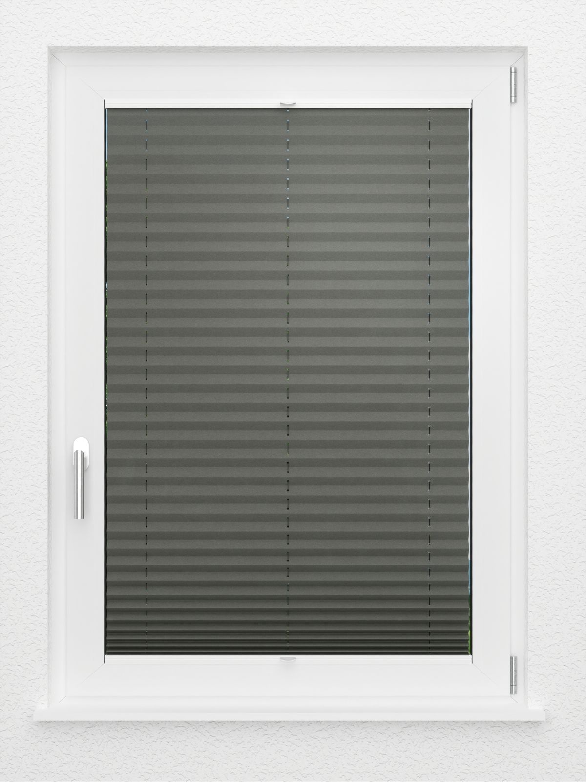 Detailansicht LYSEL HOME Plissee 208B Oliv Krepp