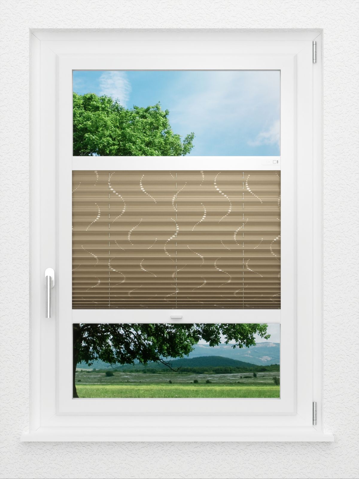 Detailansicht LYSEL HOME Plissee 318A Whirl Pattern