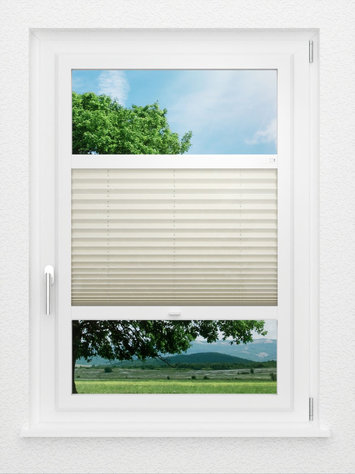 Detailansicht LYSEL HOME Plissee 410A Whirl Pattern