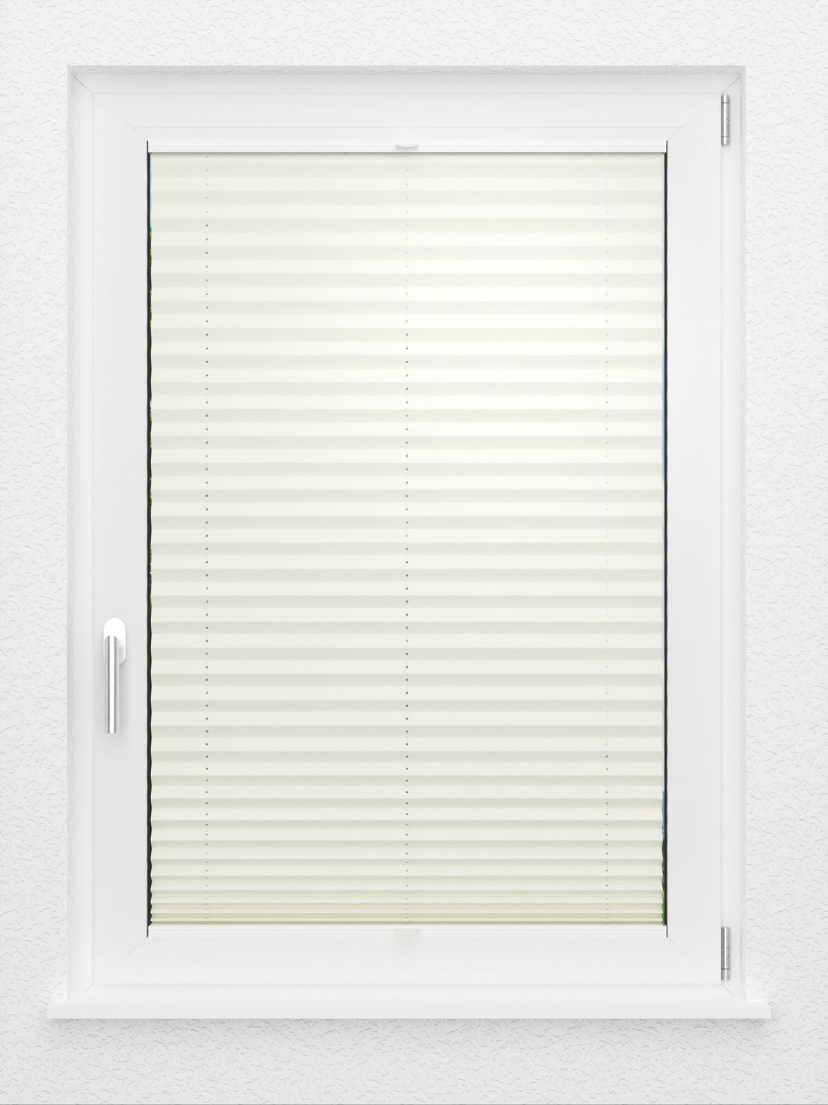 Detailansicht LYSEL HOME Plissee 140B Oliv Krepp Pearl