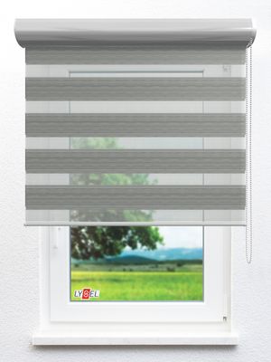 Simply Doppelrollo Heide 30061 Fensteransicht