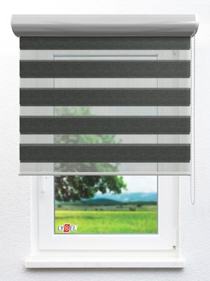 Simply Doppelrollo Stade 30101 Fensteransicht